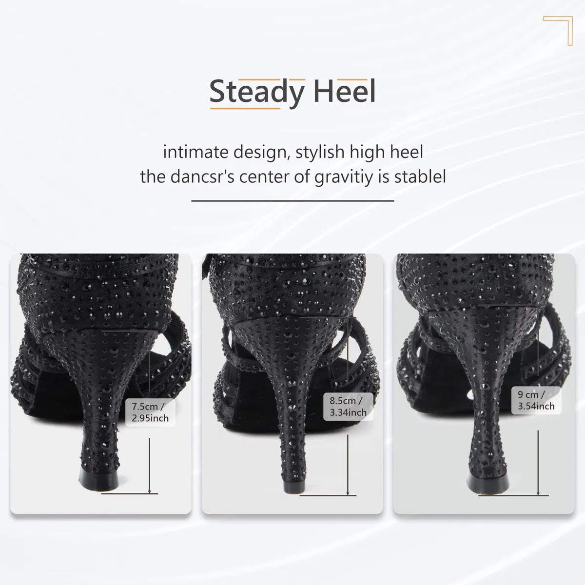 Donna Peep Toe Cross Strap Strass Tango Social Ballroom Scarpe da Ballo Latino Scarpe da Ballo per Feste di Matrimonio