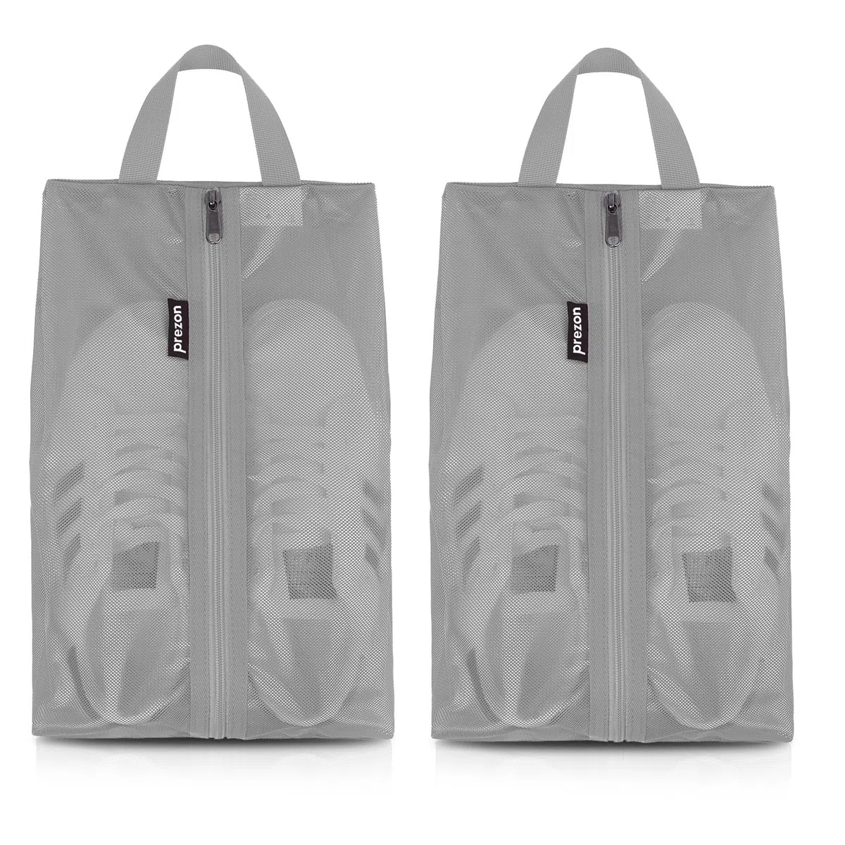 Borsa per Scarpe da Viaggio, in rete TPU impermeabile, robusta chiusura lampo YKK, resistente allo sporco, organizer per scarpe con cerniera per il viaggio o la conservazione a casa
