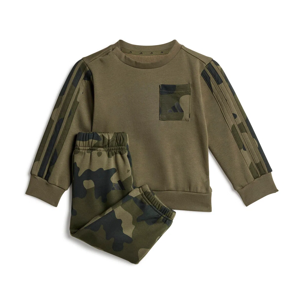 adidas Mixte bébé Seasonal Essentials Infants Camo Fleece Jogger Set in French Terry