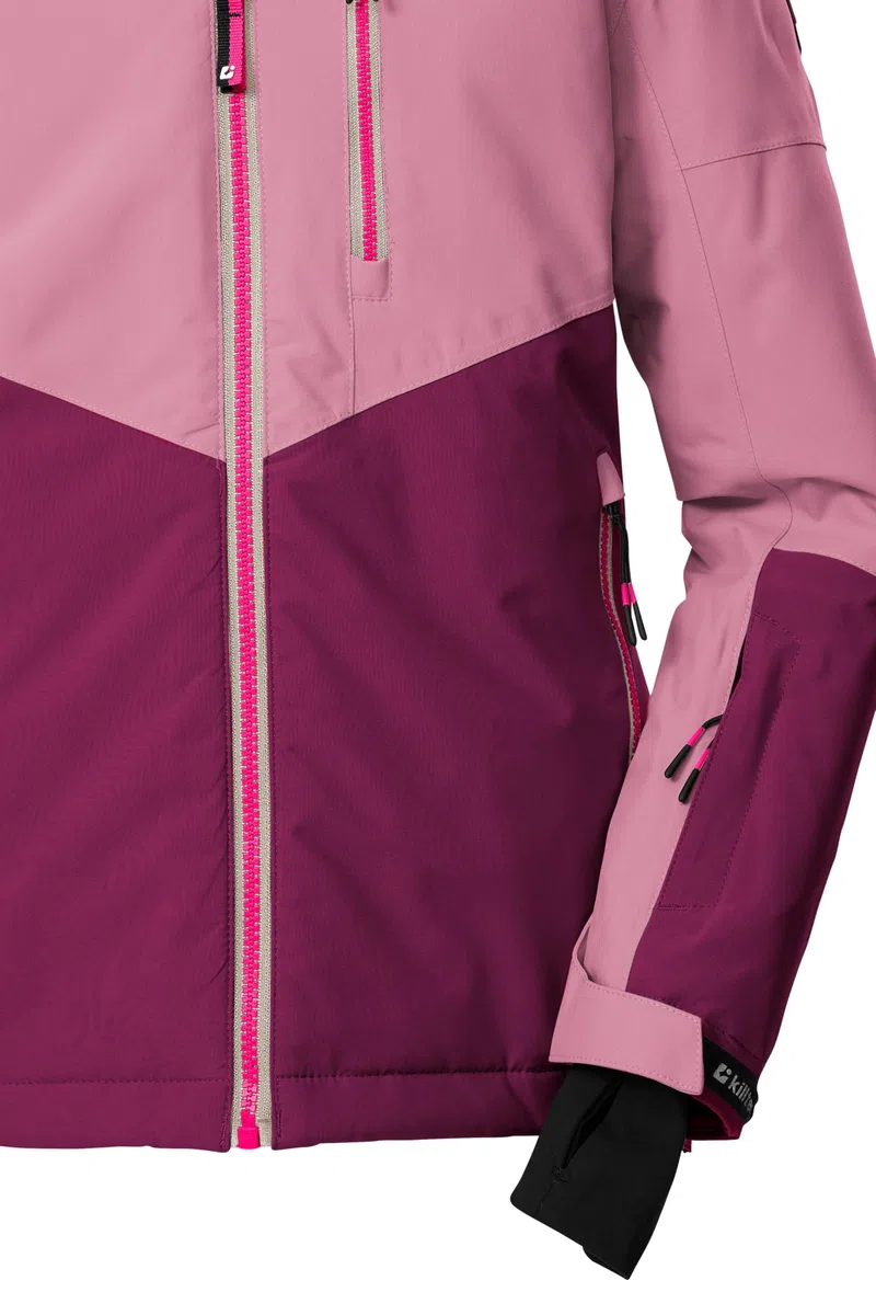 Killtec Ksw 207 Grls Ski Jckt Giacca da sci/giacca funzionale con cappuccio e paraneve Bambine e ragazze