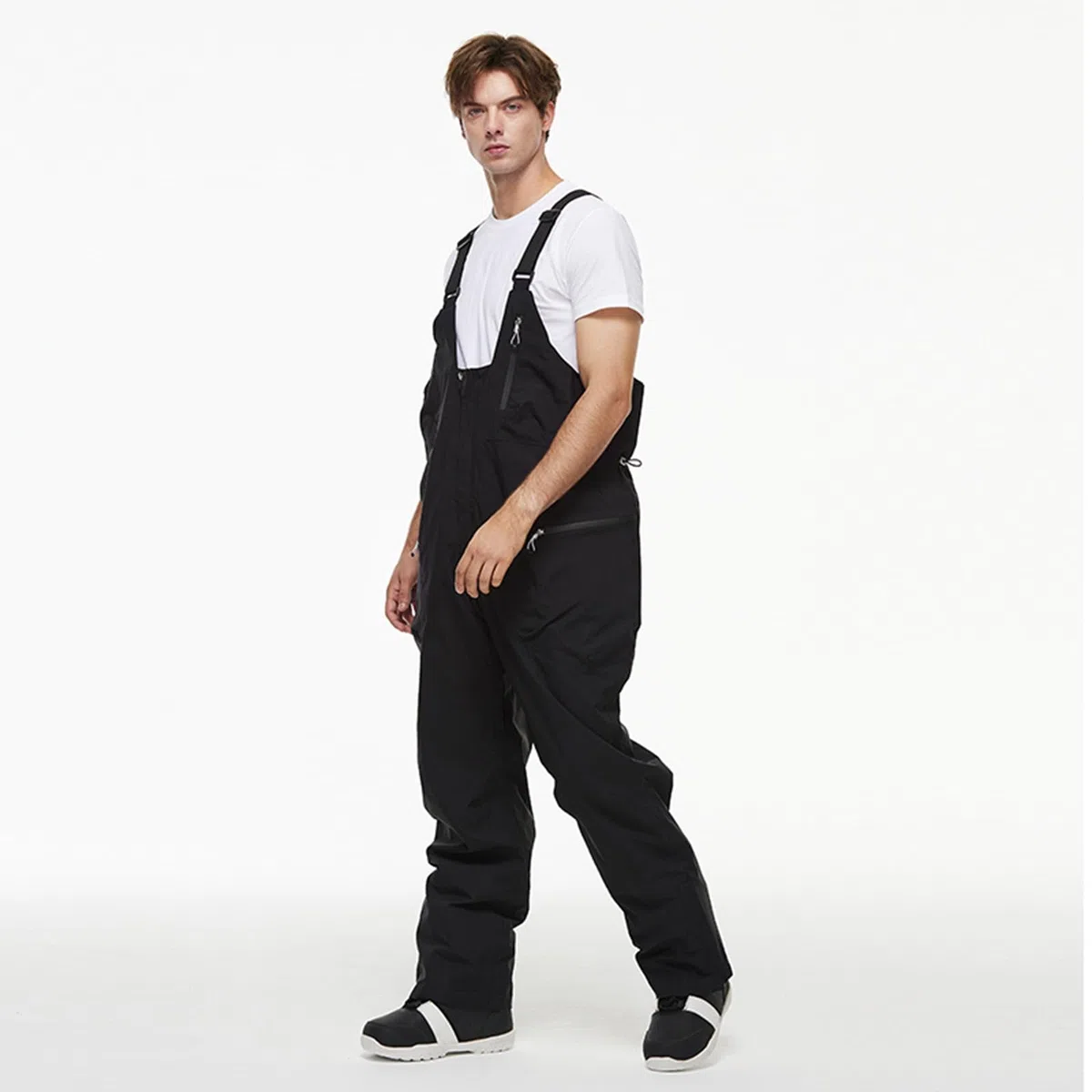 Generisch Salopette da uomo, baggy, da snowboard, da sci, da uomo, oversize, con bretelle, unisex, impermeabili, antivento, traspiranti, per attività all'aria aperta