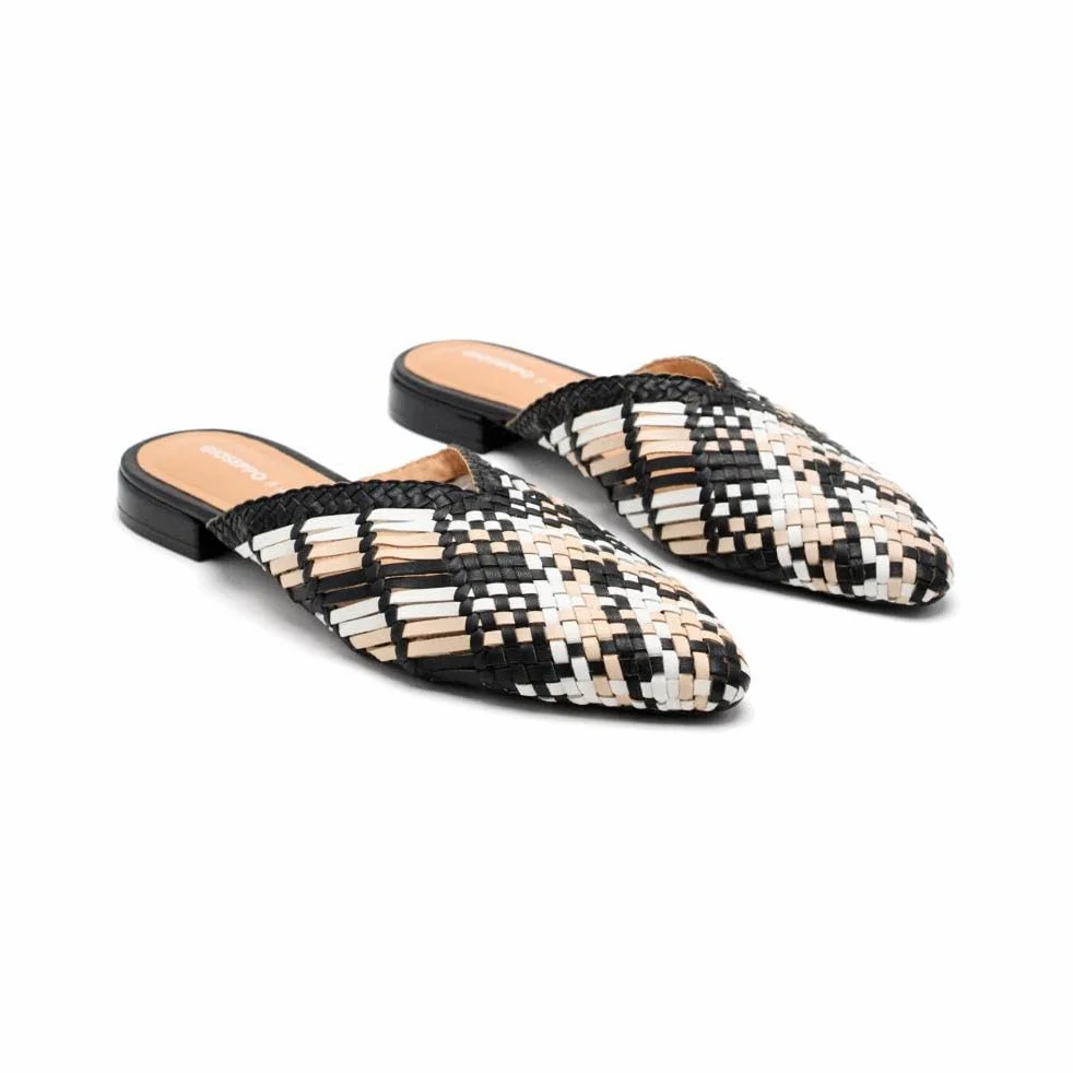 GIOSEPPO Mules Pelle Intrecciata LAGRANGE