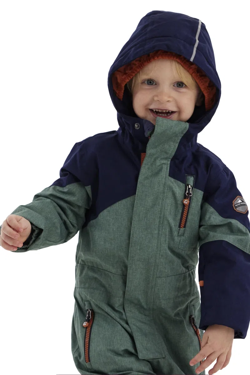 Killtec Kesley Mini Tuta da sci/tuta da neve con cappuccio e ghetta antineve Unisex - Bambini e ragazzi