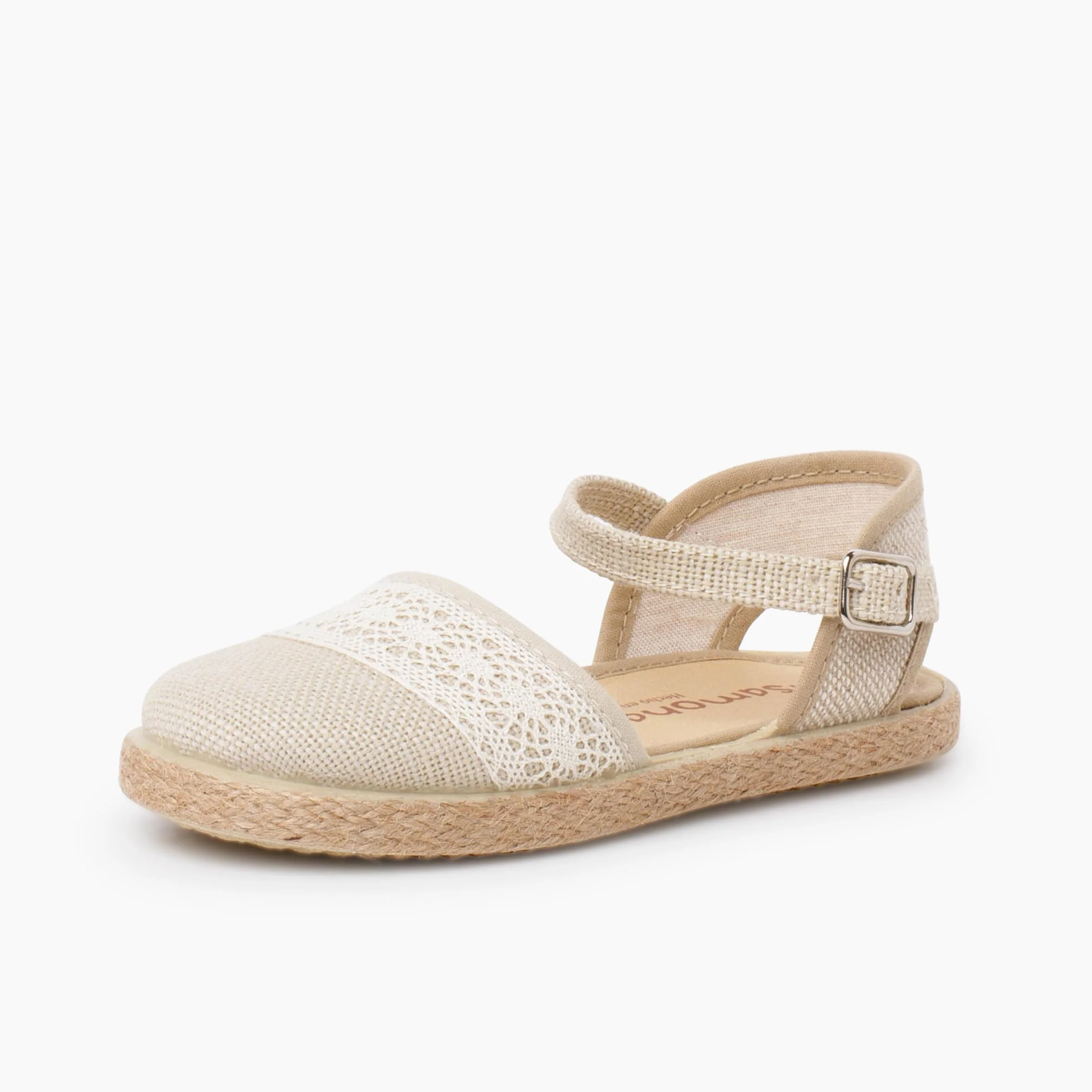 Pisamonas Espadrillas Cerimonia Lino Pizzo A Tombolo