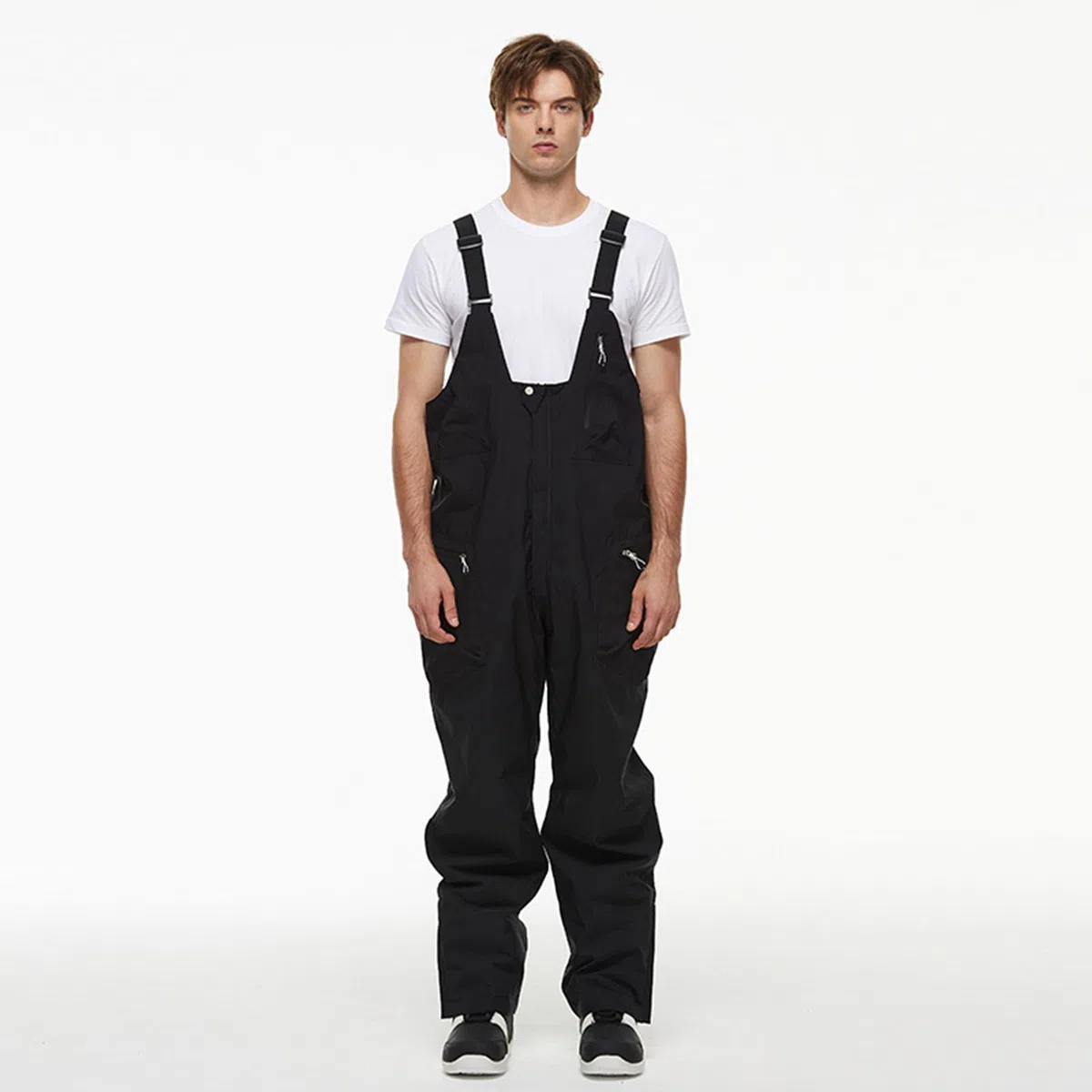 Generisch Salopette da uomo, baggy, da snowboard, da sci, da uomo, oversize, con bretelle, unisex, impermeabili, antivento, traspiranti, per attività all'aria aperta