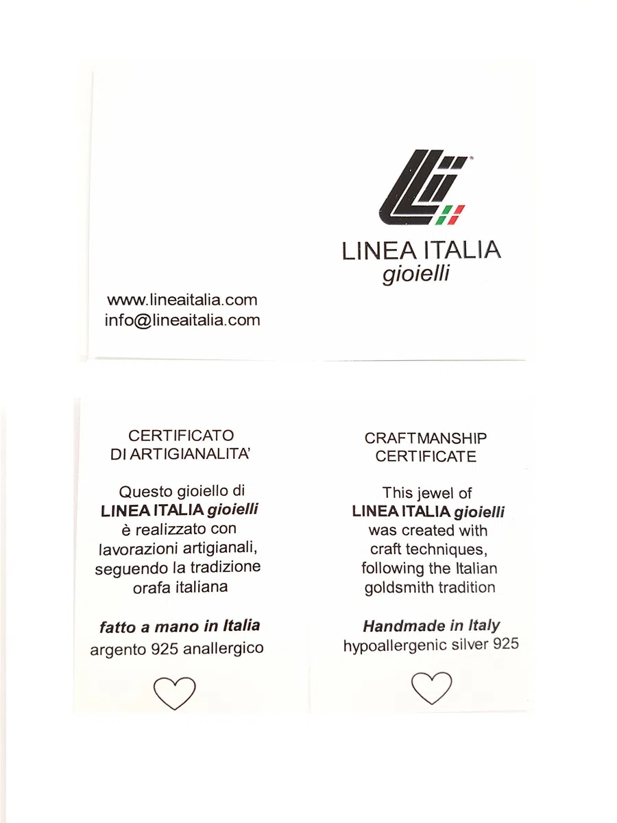 Linea Italia Gioielli - Collana Rosario Girocollo in Argento 925 con Croce e Medaglietta Madonna - Made In Italy