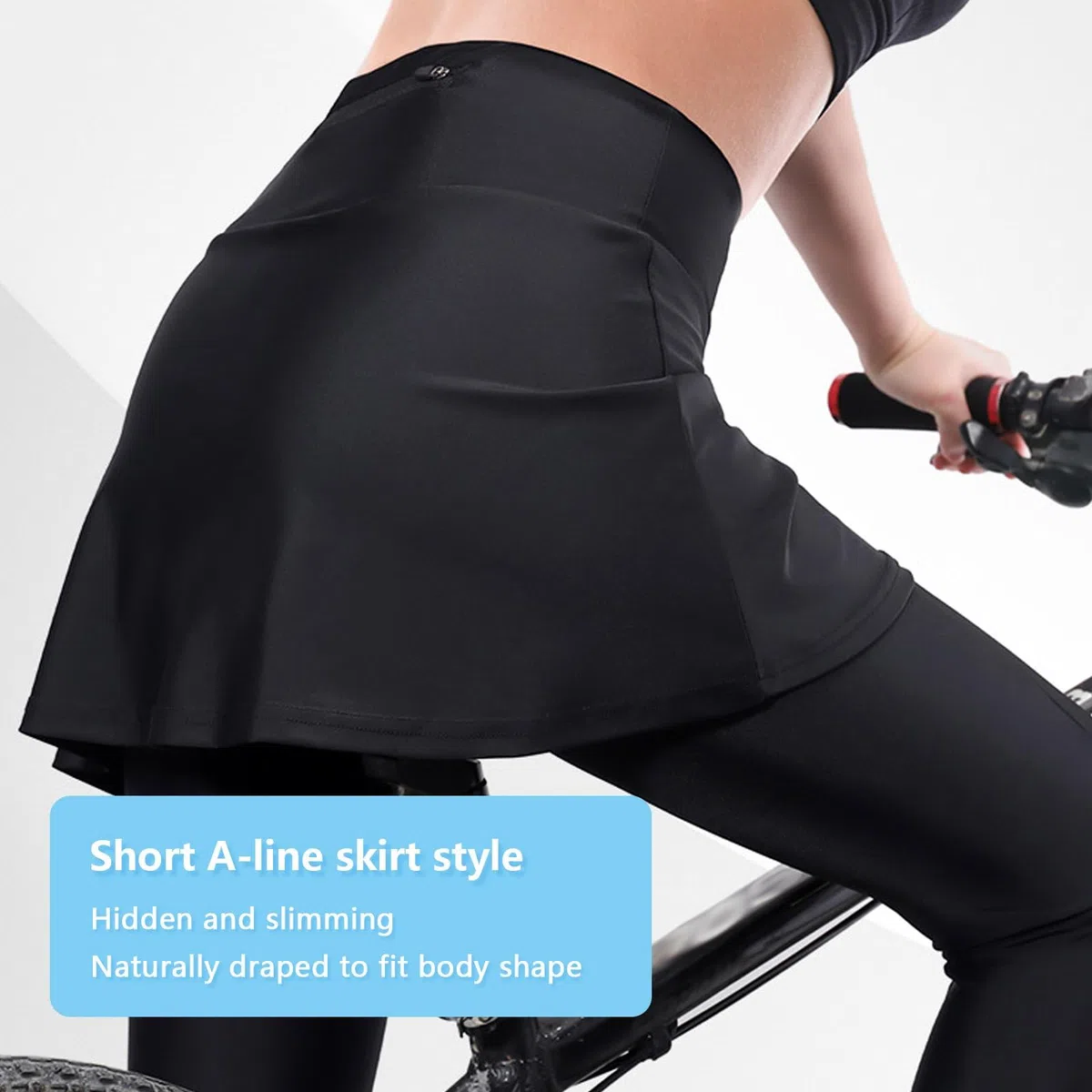 Gonna Pantalone da Ciclismo Donna Lunga Imbottita con Gel Pad Leggero Traspirante e Tasche Vita Alta Pantaloni da Ciclismo per Ciclismo Quotidiano(M)