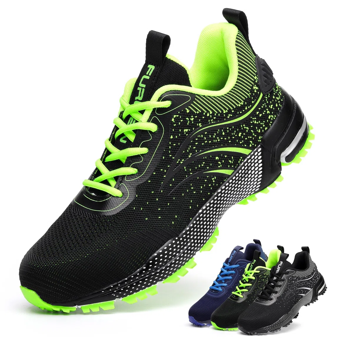 Furuian Scarpe Antinfortunistiche Uomo Donna Leggere Traspiranti Sneakers Scarpe da Lavoro con Punta in Acciaio Antiscivolo Sportive Sicurezza Scarpe