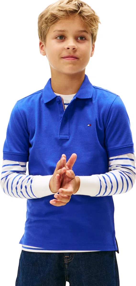 Tommy Hilfiger Flag Polo SS Kb0kb09103 Polo Bambini e Ragazzi (Pacco da 1)