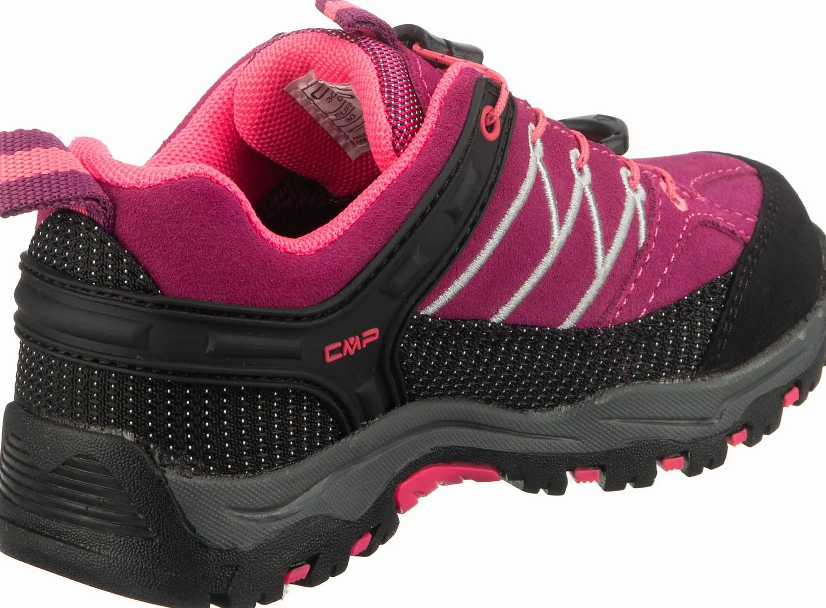 CMP Kids Rigel Low Trekking Shoes Wp, Scarpe da trekking Unisex - Bambini e ragazzi, Berry-Pink Fluo, 37 EU
