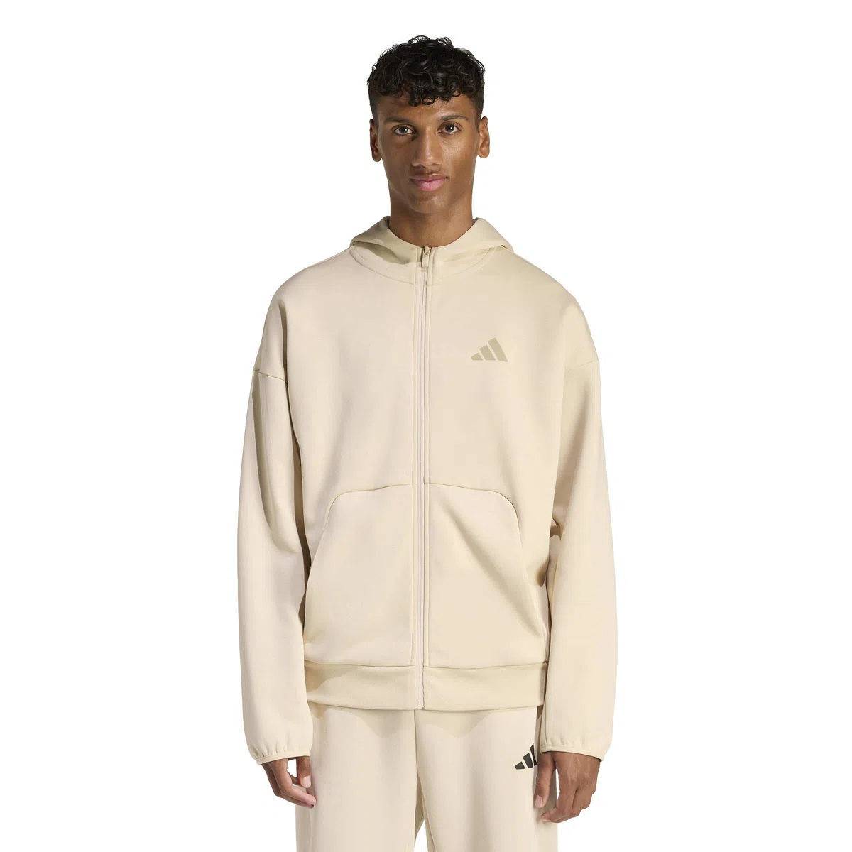 adidas Future Icons Small Logo Full-Zip Hoodie Pista con Cappuccio Uomo (Pacco da 1)