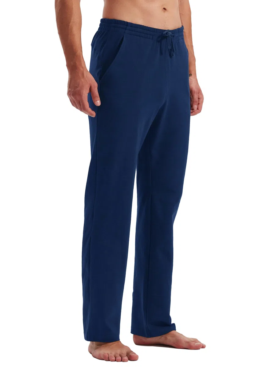WILLIT Pantaloni da jogging da uomo, in cotone, per il tempo libero, per il fitness, per yoga, loose, da uomo con tasche
