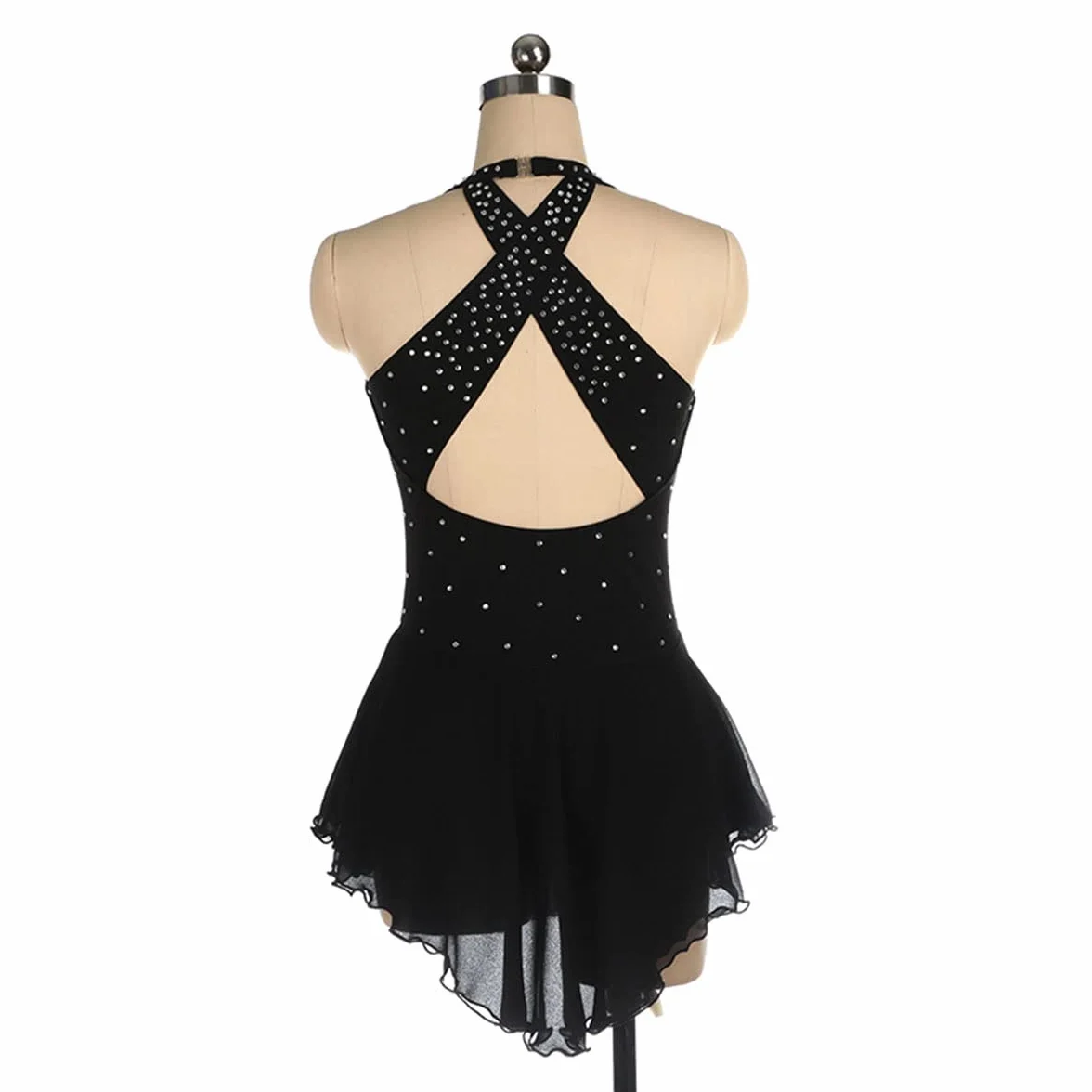 Vestito da ragazza per pattinaggio artistico, per l'inverno, per lo sport, per il pattinaggio, per ragazze