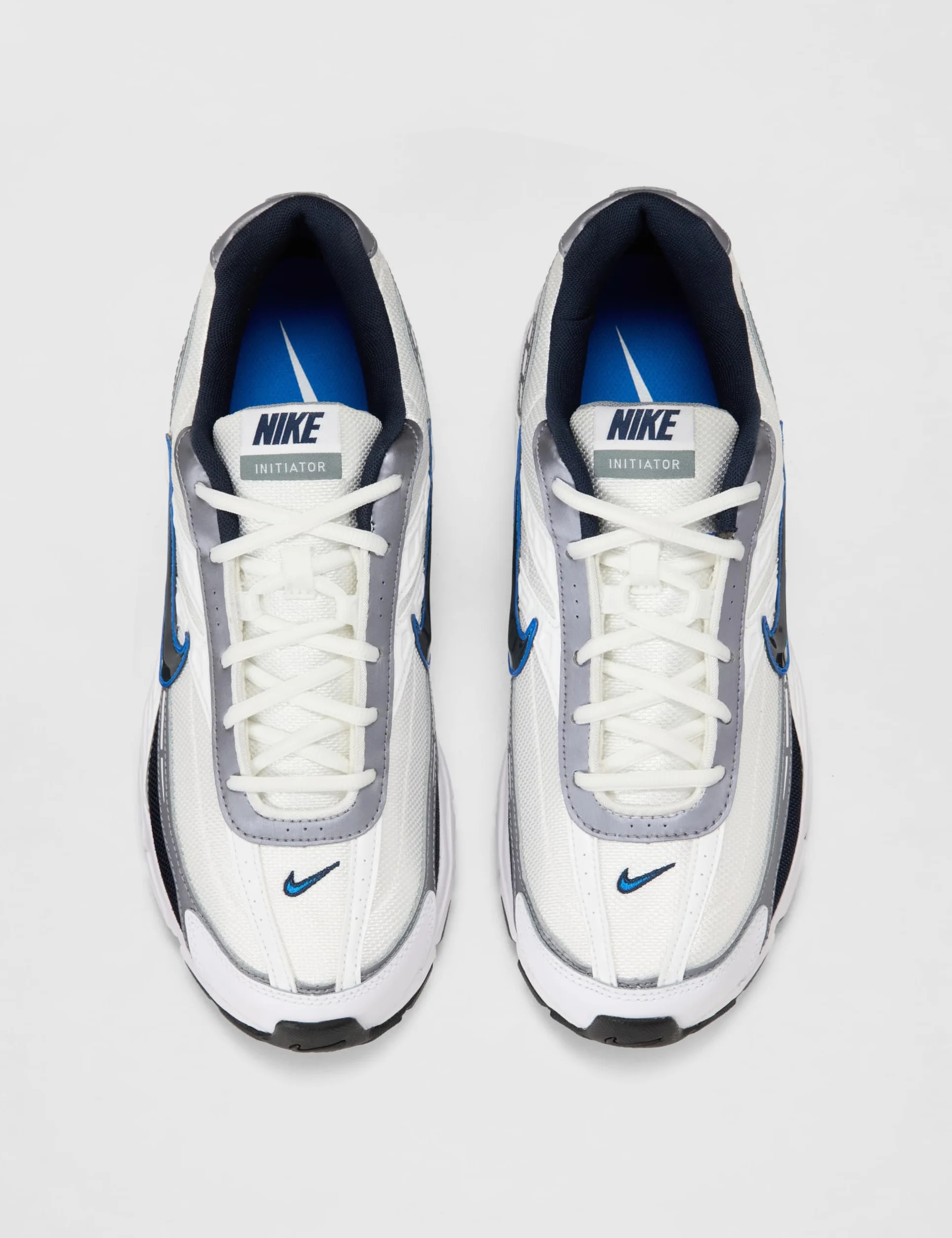 NIKE Initiator Sneakers Uomo, Bianco/Blu/Argento - 394055-101