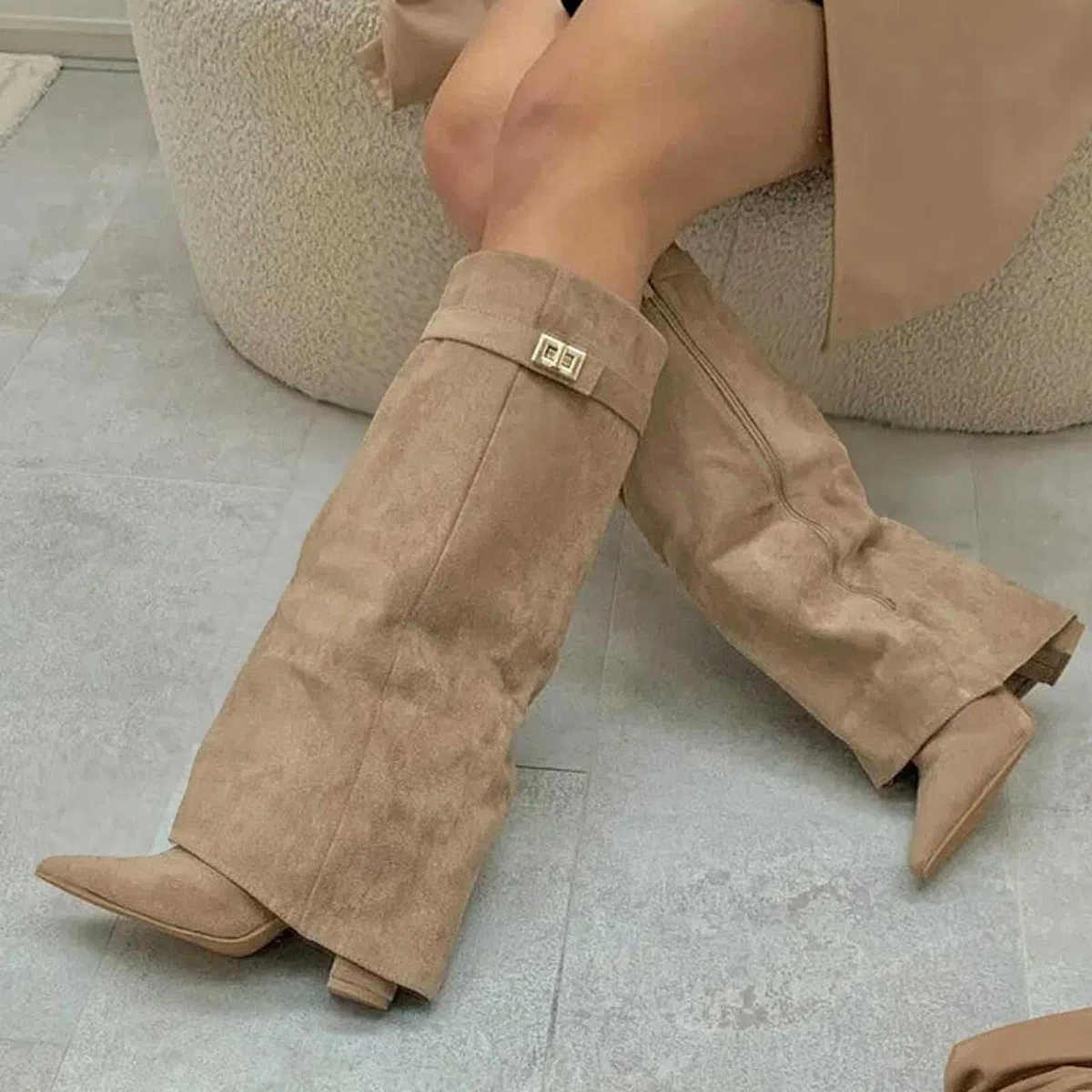 Stivali sopra il ginocchio da donna, stivaletti neri con punta a punta, tacco con plateau, stivali alti al ginocchio, invernali, caldi, alla moda, comodi, eleganti, medievali