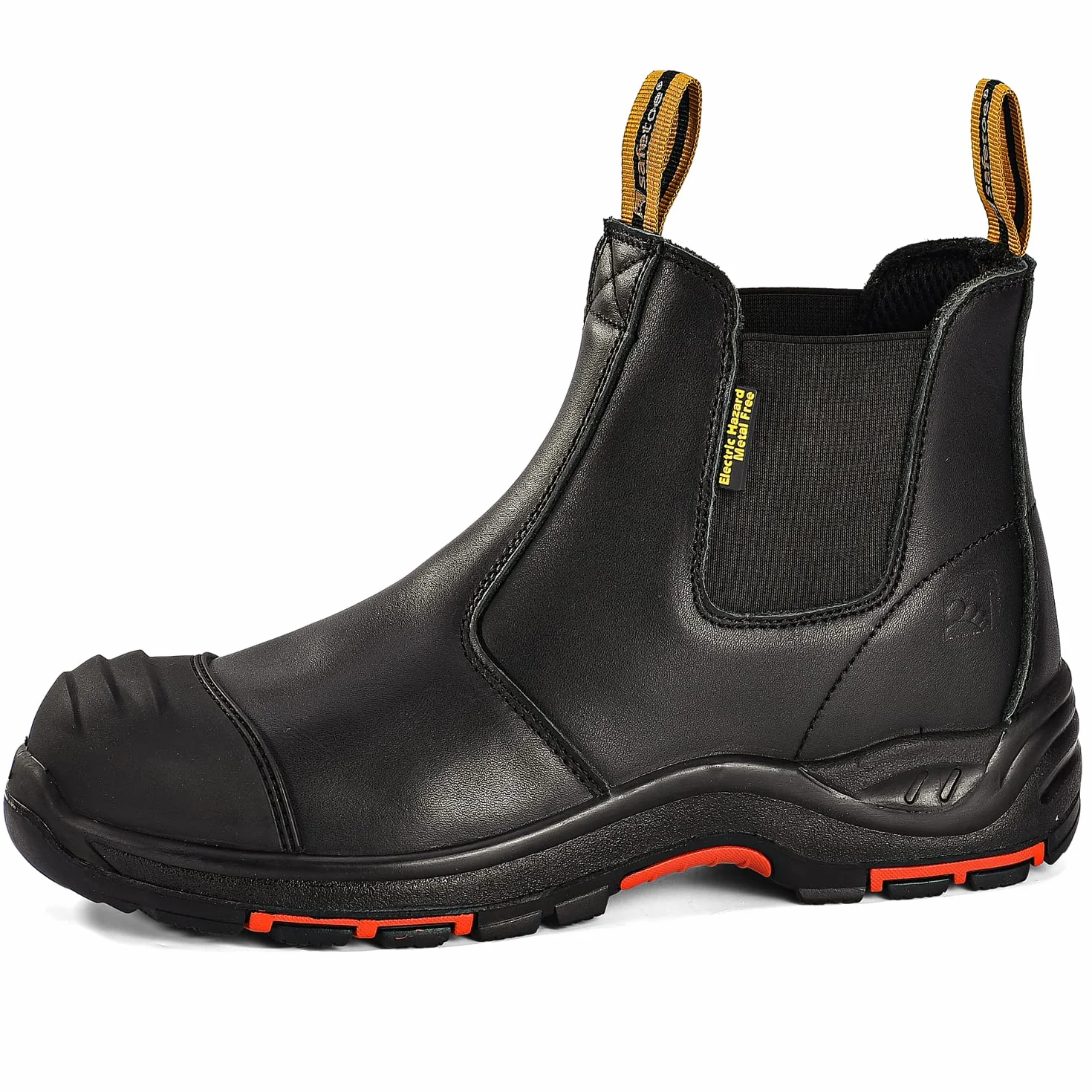 SAFEYEAR 8025 Nubuck SBP SRC Uomo Stivali da lavoro con punta composita Non acciaio Pelle resistente all'acqua Suola di gomma