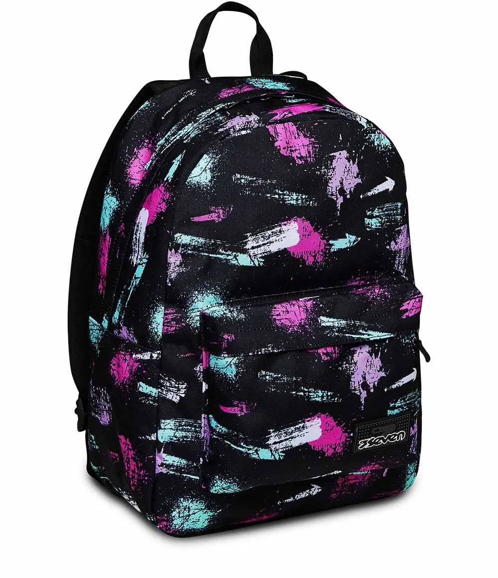 Seven Zaino Ischoolpack, Zaino Americano con Power Bank Integrato e Tasca Porta Tablet, Scuola, Bambini e Ragazzi