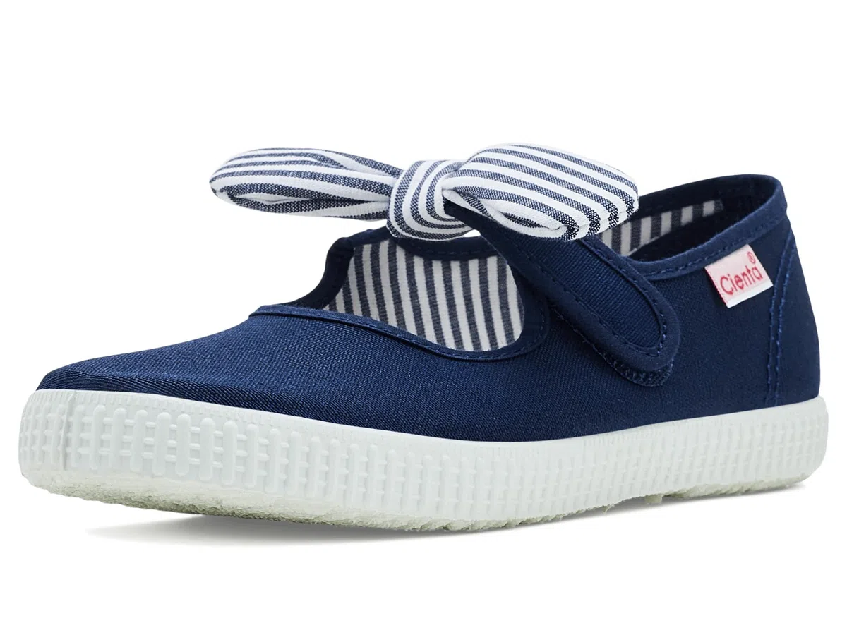Cienta 53002 77 Marino Blu Scarpe Bambina Ballerine Strappo Tessuto profumate Fiocco