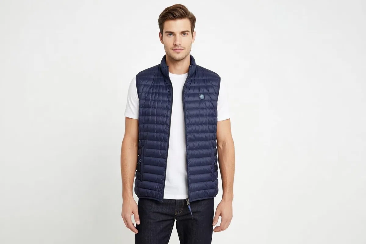 GIUBBOTTO SMANICATO UOMO ESTIVO 60 GRAMMI LEGGERO - PIUMINO UOMO SMANICATO - GILET PRIMAVERILE SPORTIVO