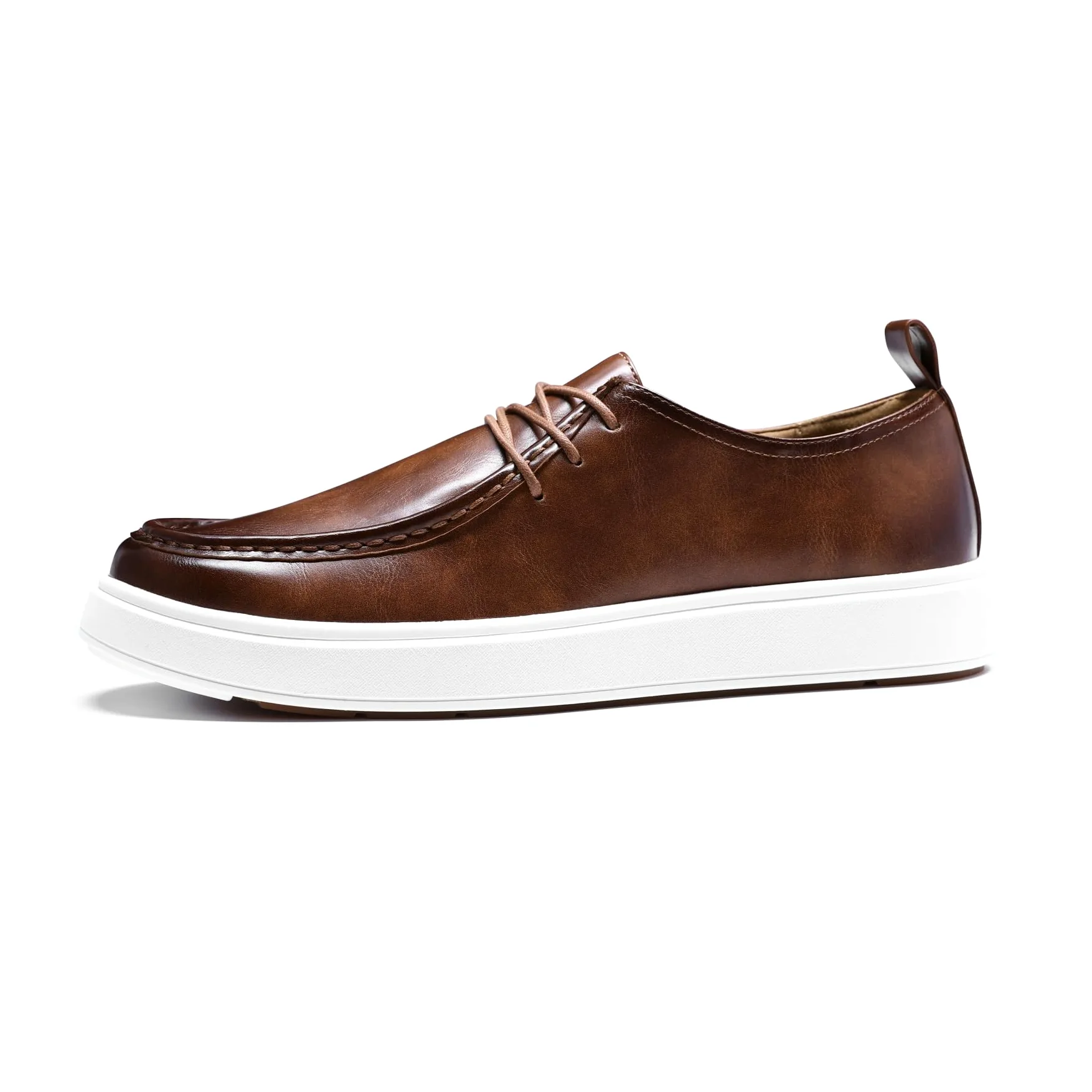 Allthemen Mocassini da Uomo con Lacci Loafer Basse in Pelle Scarpe Eleganti da Barca Casual