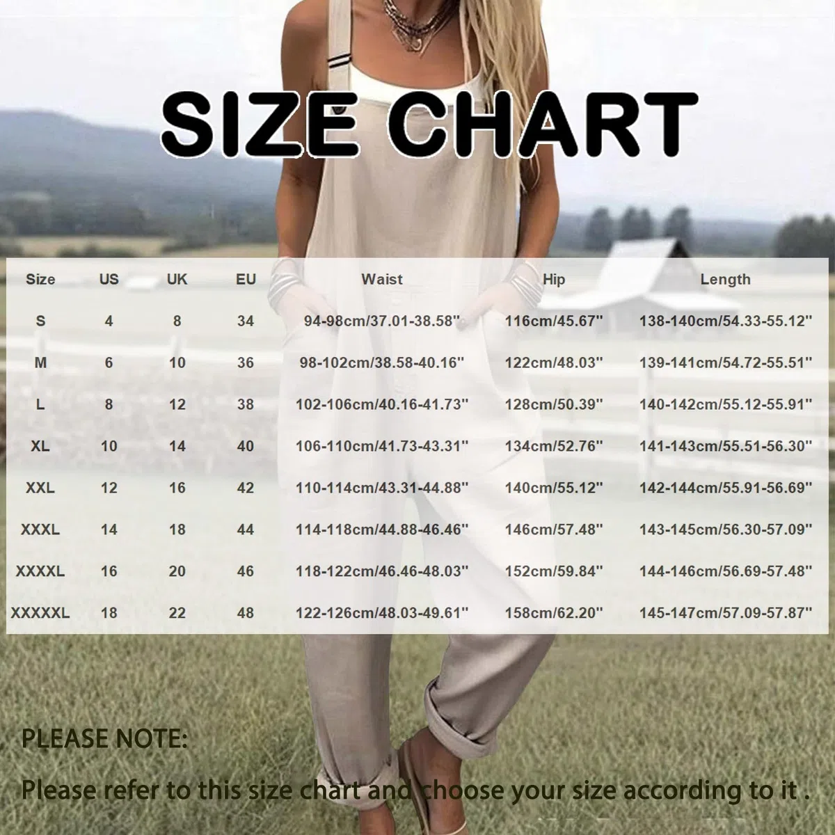 Generico Salopette Donna Estiva Lunga Elegante Tuta Jumpsuit Intera Curvy Casual Moda Stampa Jumpsuits Comoda Larga Pantaloni Da Lavoro Con Tasca Leggera Baggy Salopettes Casa, Playsuit Spiaggia