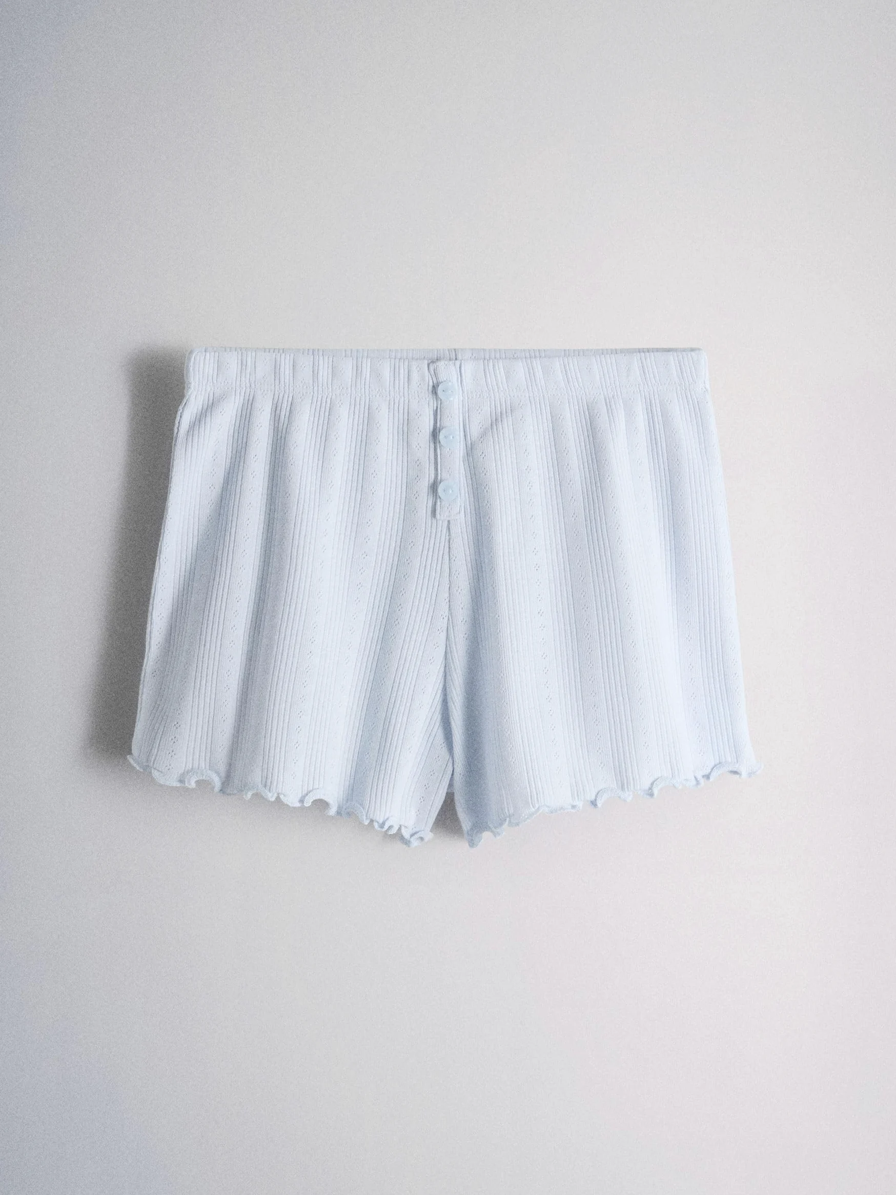 THE SET Ragazza Confezione da 3 Pigiami in Jersey Traforato a Maniche Corte