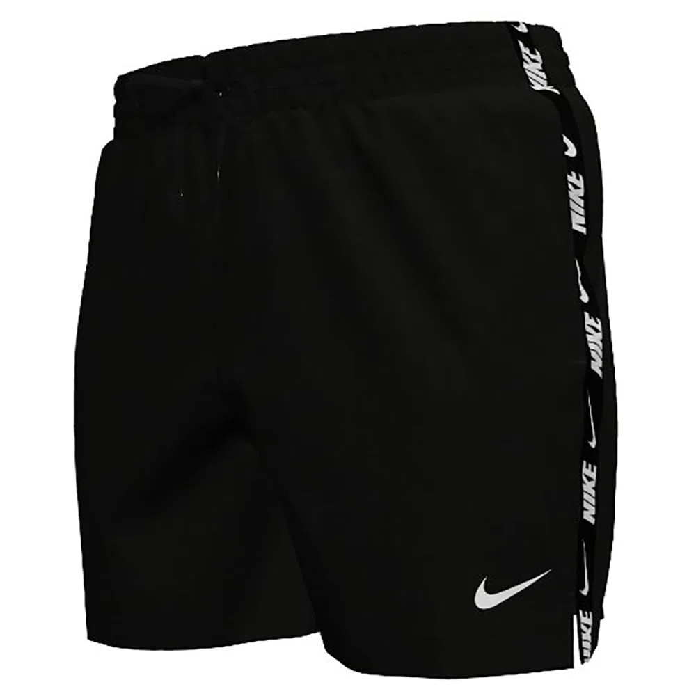 Nike Nike Swim Breaker Logo Tape 5" Volley Short Black Swim Trunks Unisex - Adulto