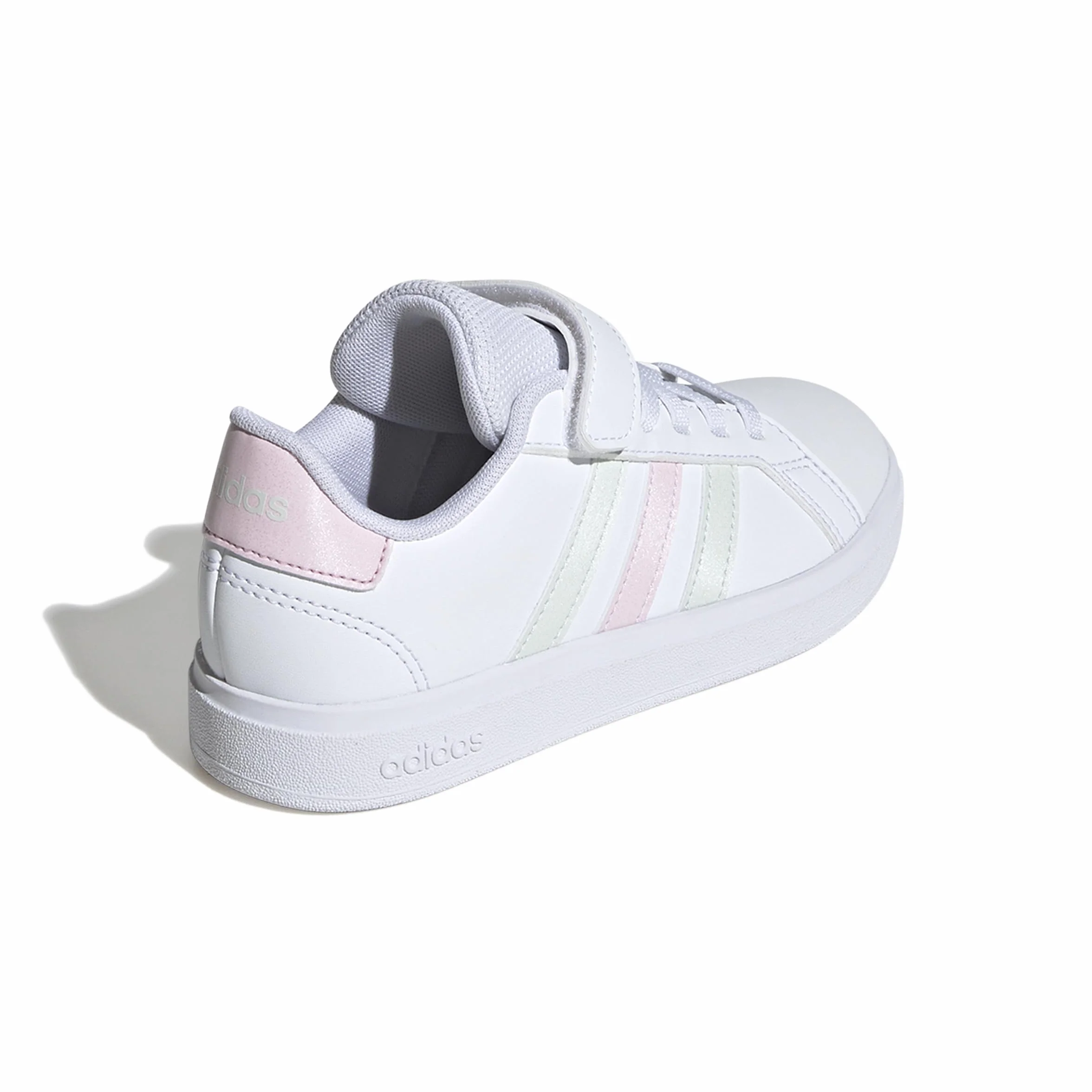 Adidas Unisex - Bambini Grand Court 2.0 Shoes Children, Ftwr White/Crystal Jade/Clear Pink, 28 EU