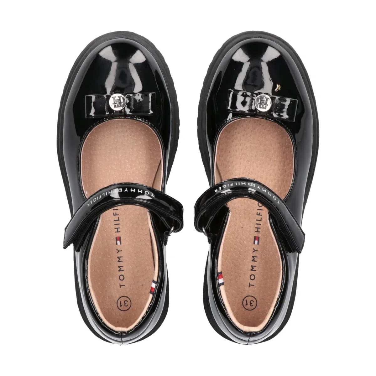 Tommy Hilfiger Zahira, Scarpe in Vernice con Velcro Bambine e Ragazze