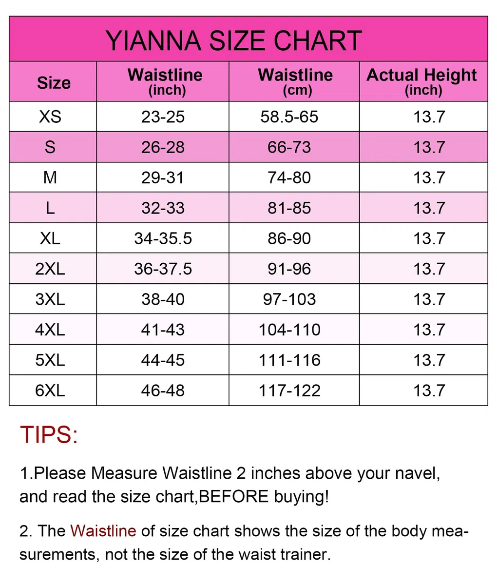 YIANNA Donna Corsetto Dimagrante Torso Lungo Bustino Modellante Stringivita Corpetto Latex Waist Trainer