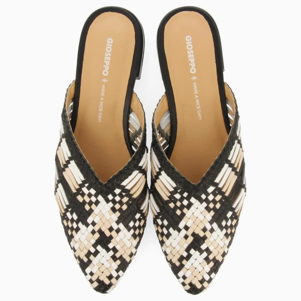 GIOSEPPO Mules Pelle Intrecciata LAGRANGE