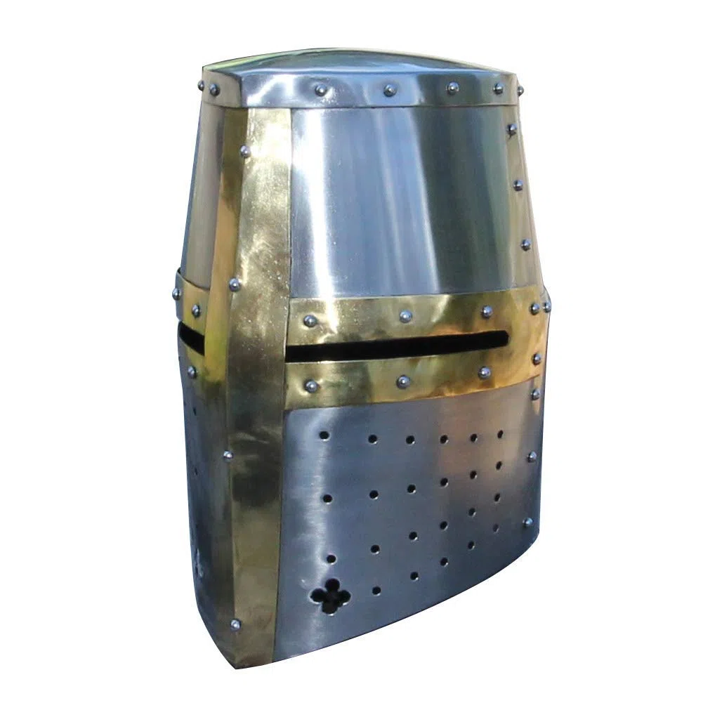 Nautical Replica Hub Grande Elmo Cavalieri Templari Halloween Casco Medievale Unisex Adulto