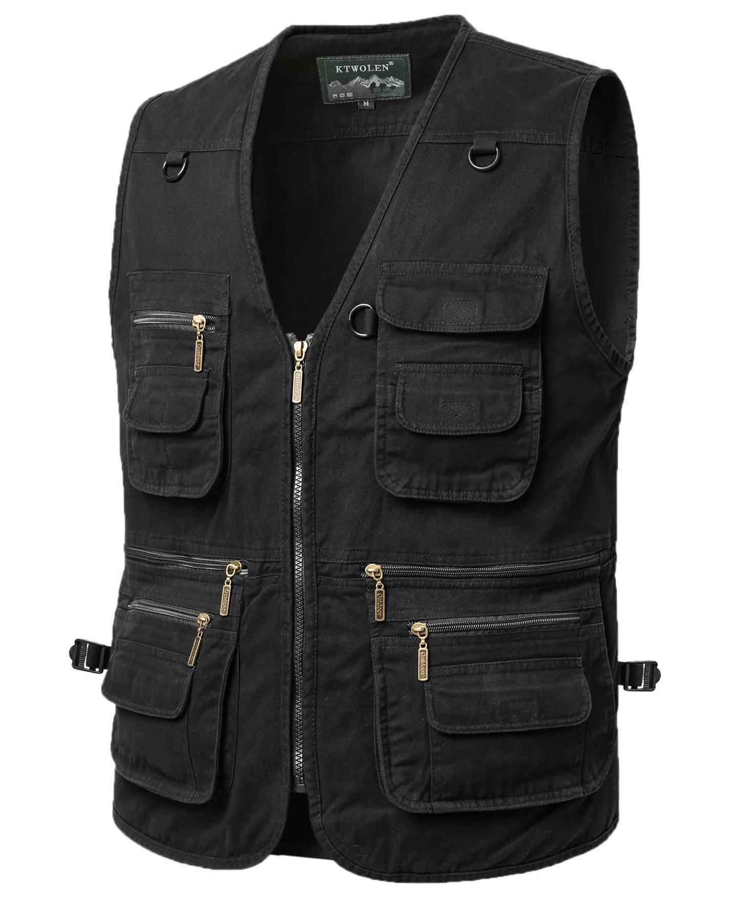 Gilet da Pesca da Uomo Giacca Senza Maniche da Fotografia Caccia Gilet da Lavoro Giubbotti Safari con Multi-Tasche