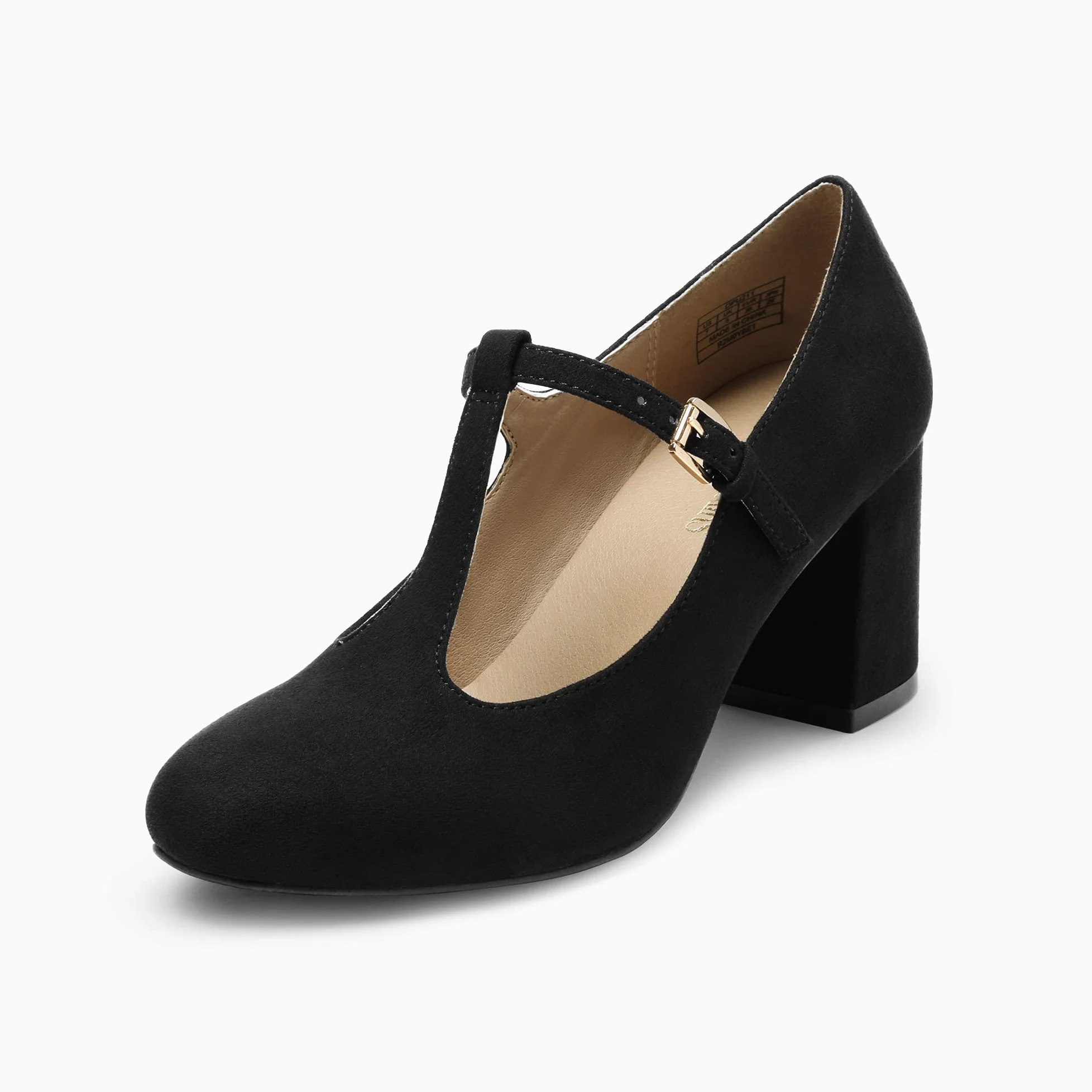 DREAM PAIRS Eleganti Scarpe da Sposa Décolleté Mary Jane con Cinturino a T per Donna