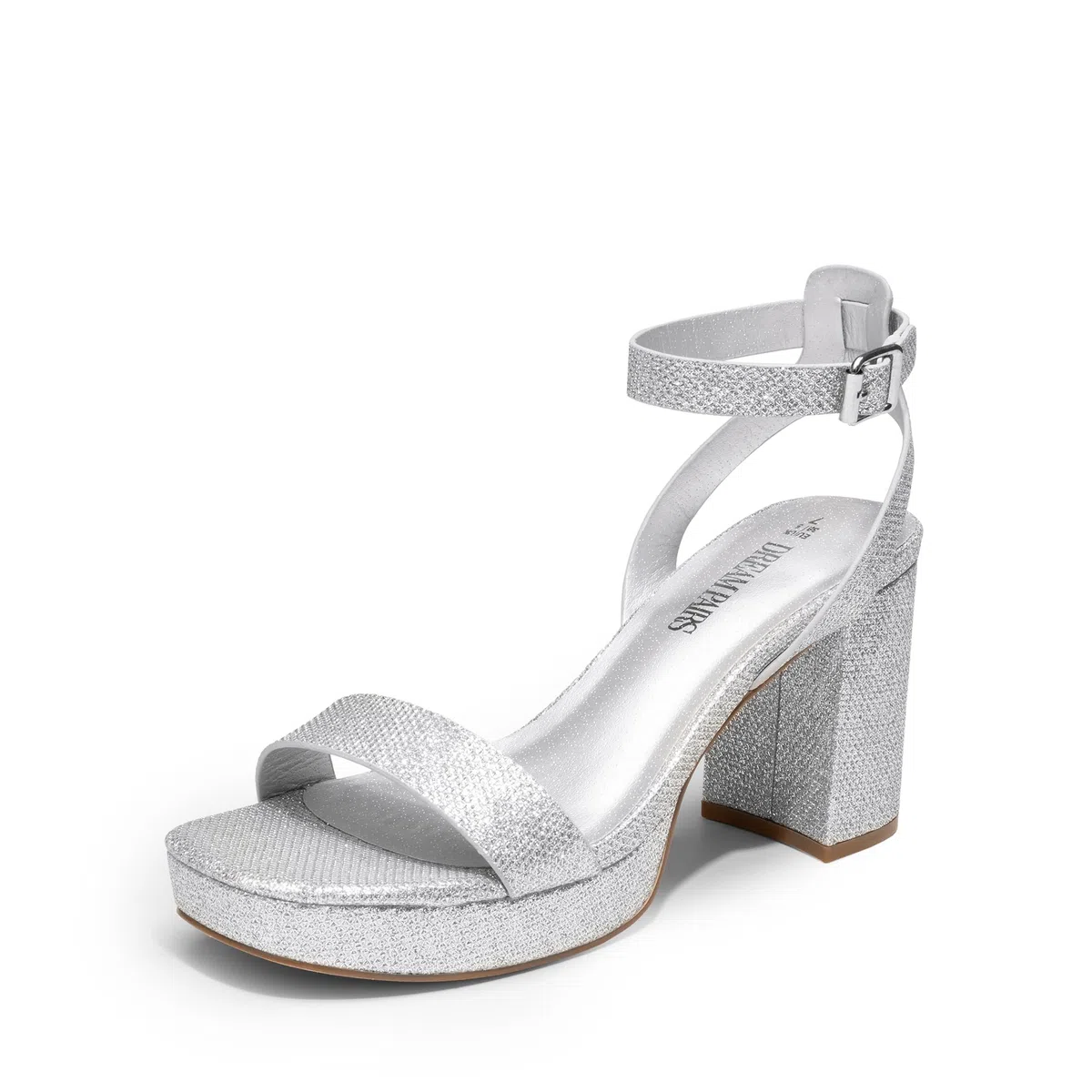 DREAM PAIRS Piattaforma Punta quadrata Tacchi Scarpe Da Donna Sandali Tacco Blocco per Matrimonio Partito Danze
