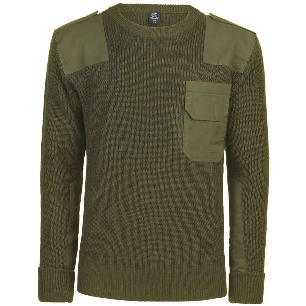 fratelliditalia.org Maglione Pullover Gomiti rinforzati Spalle rinforzate Militare Uomo Invernale