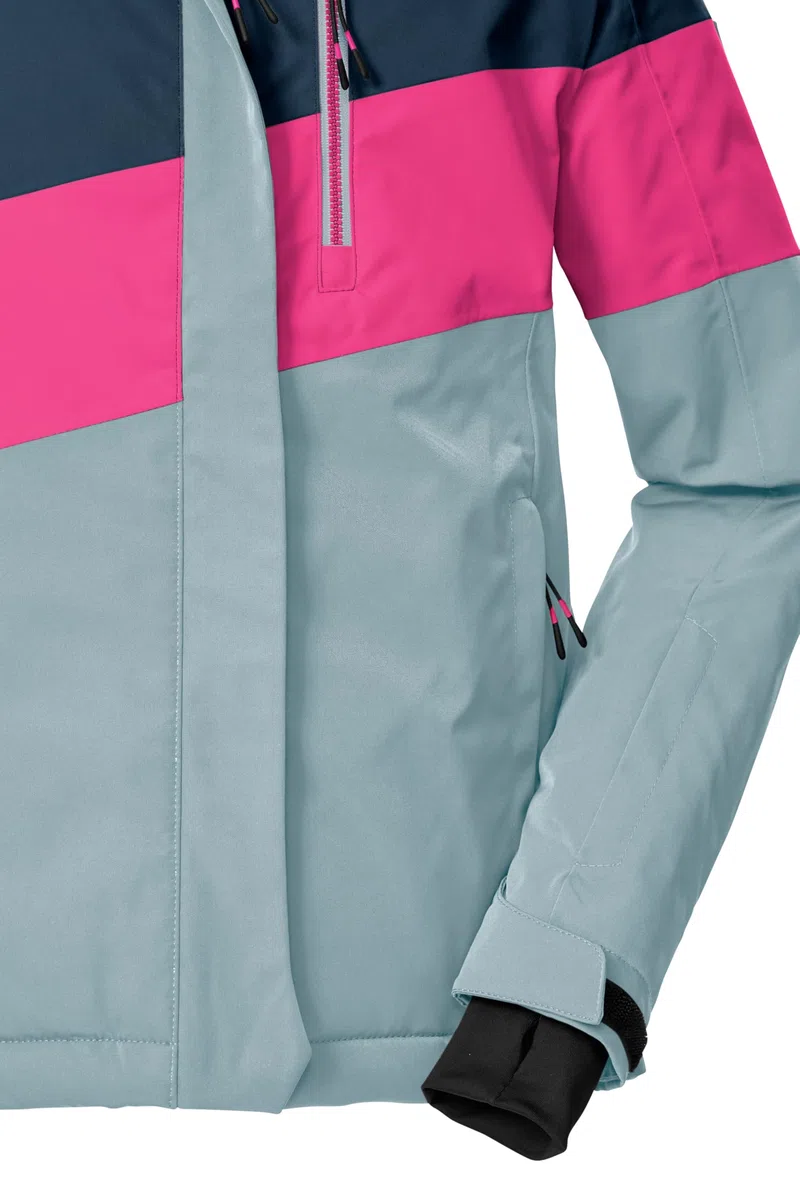 Killtec Ksw 197 Grls Ski Jckt Giacca da sci/giacca funzionale con cappuccio e paraneve Bambine e ragazze