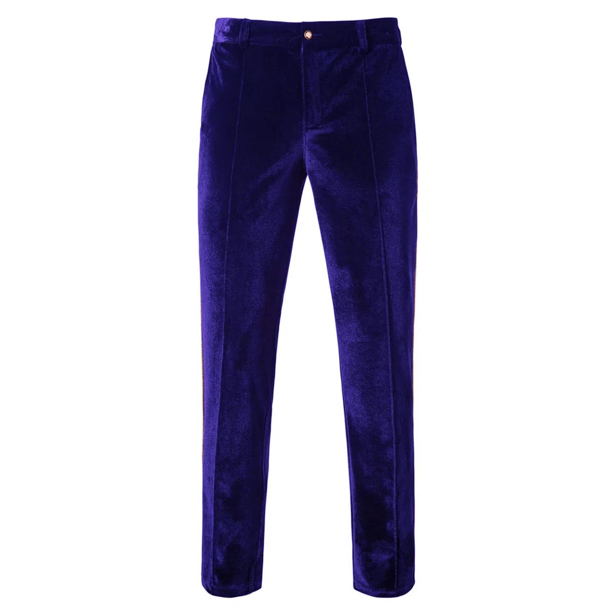 Generisch Tuta da uomo in velluto, elegante e casual, set da due pezzi, blazer smoking, slim fit, giacca e pantaloni da uomo, per cena, matrimonio