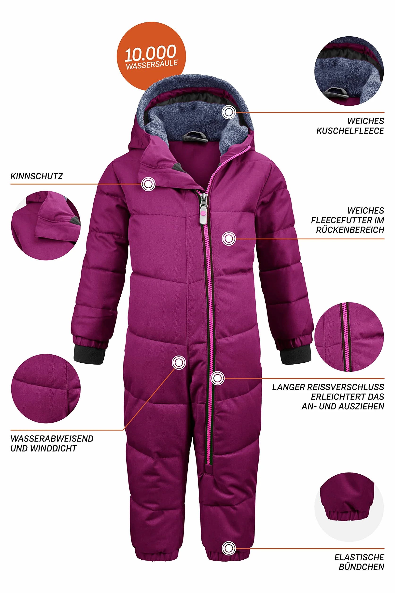 Killtec - Gauror Jr, Tuta effetto piumino con cappuccio Bambini e ragazzi