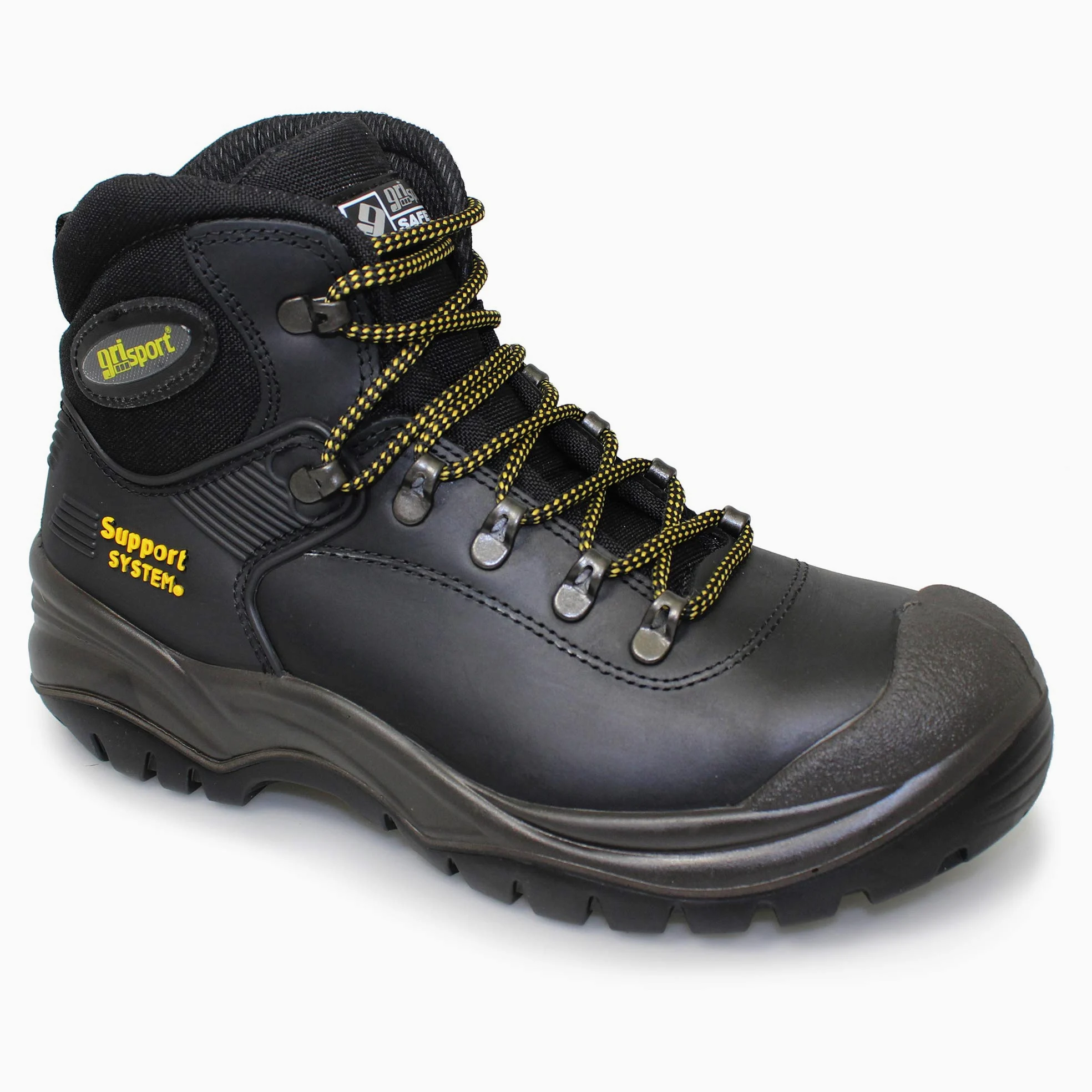 Grisport - Scarponcini antinfortunistici, Uomo, Nero (Schwarz (Schwarz)), 43 EU (9 UK)
