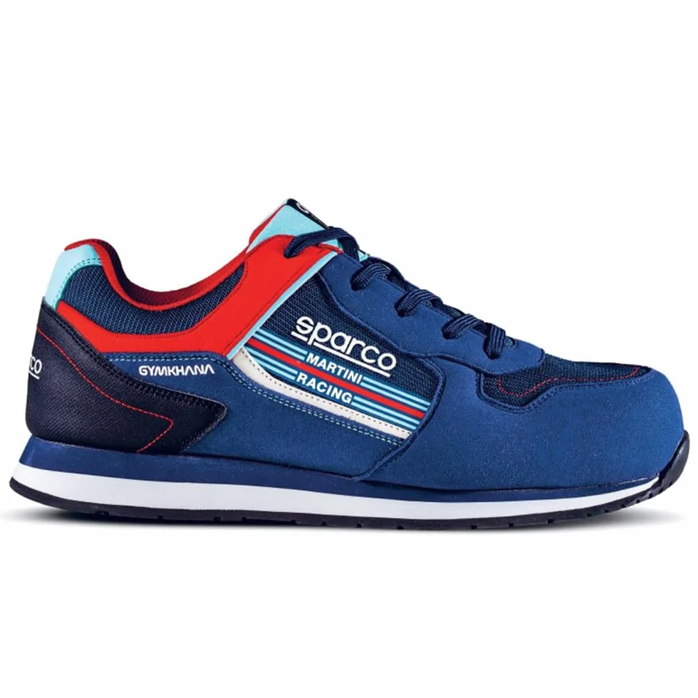 Sparco - Gymkhana Martini - ESD S1PS SR FO HRO - Scarpe Antinfortunistiche Leggere - Metal Free - Suola Antiscivolo - Calzatura di Sicurezza - Stile Sneakers e livrea Ufficiale Martini Racing - 44 EU