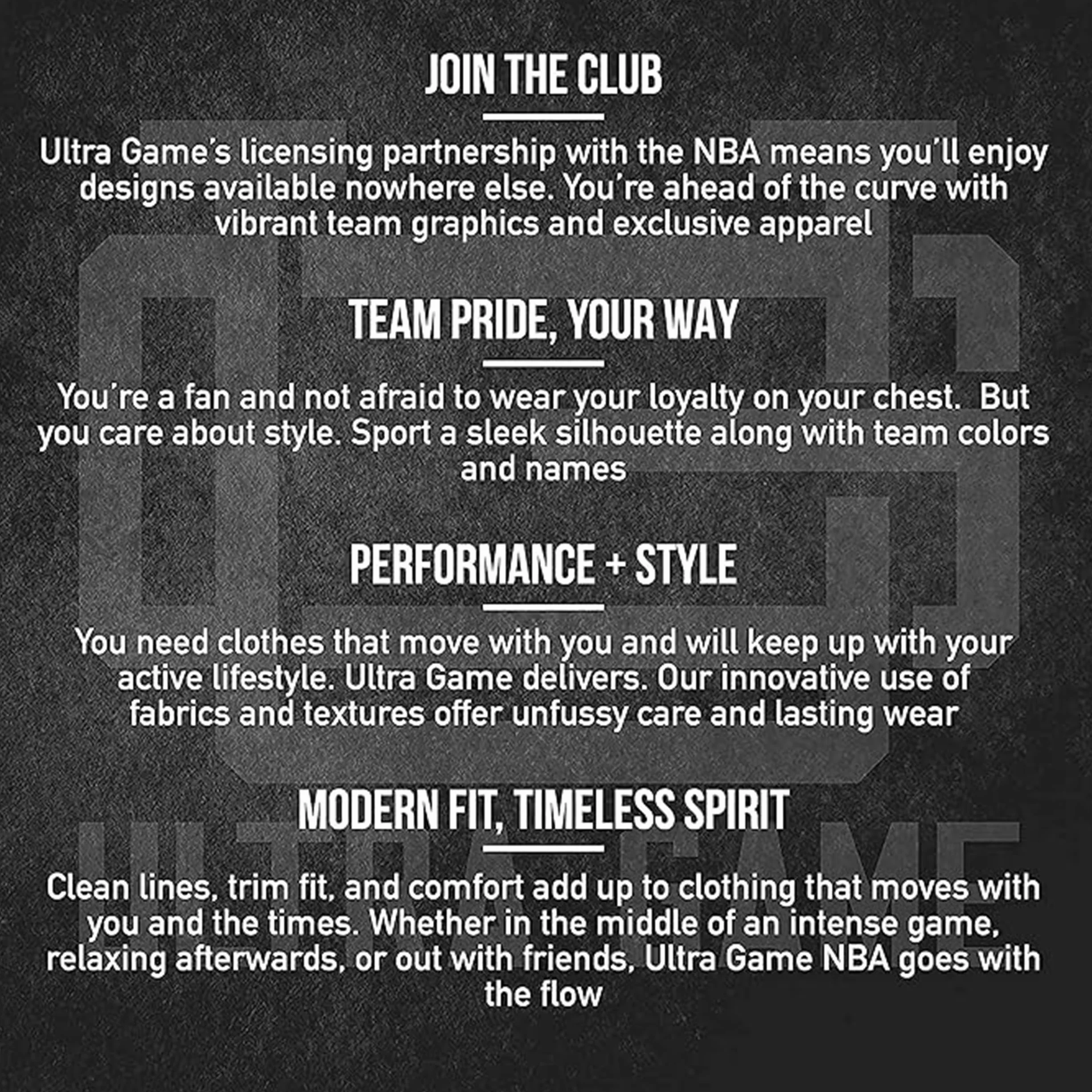 Ultra Game Pantaloncini da Basket Uomo NBA Logo Squadra
