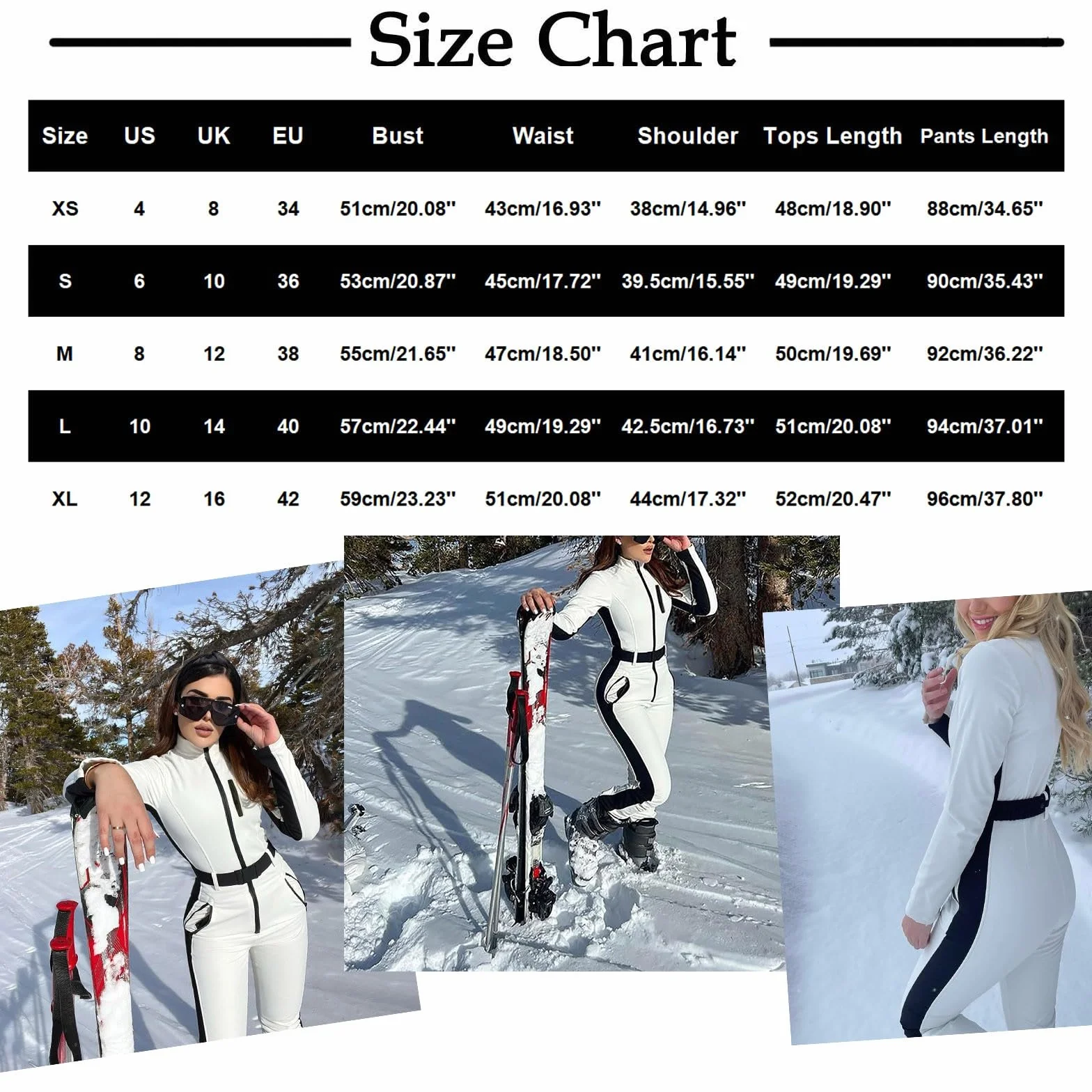 Completi Donna Sci Completi da Sci Sportivi Completo Snow Calda Tuta Snowboard Impermeabile Completo Intera da Neve Elegante Tuta Neve con Zip a Maniche Lunghe Tute Doposci Casual Termico