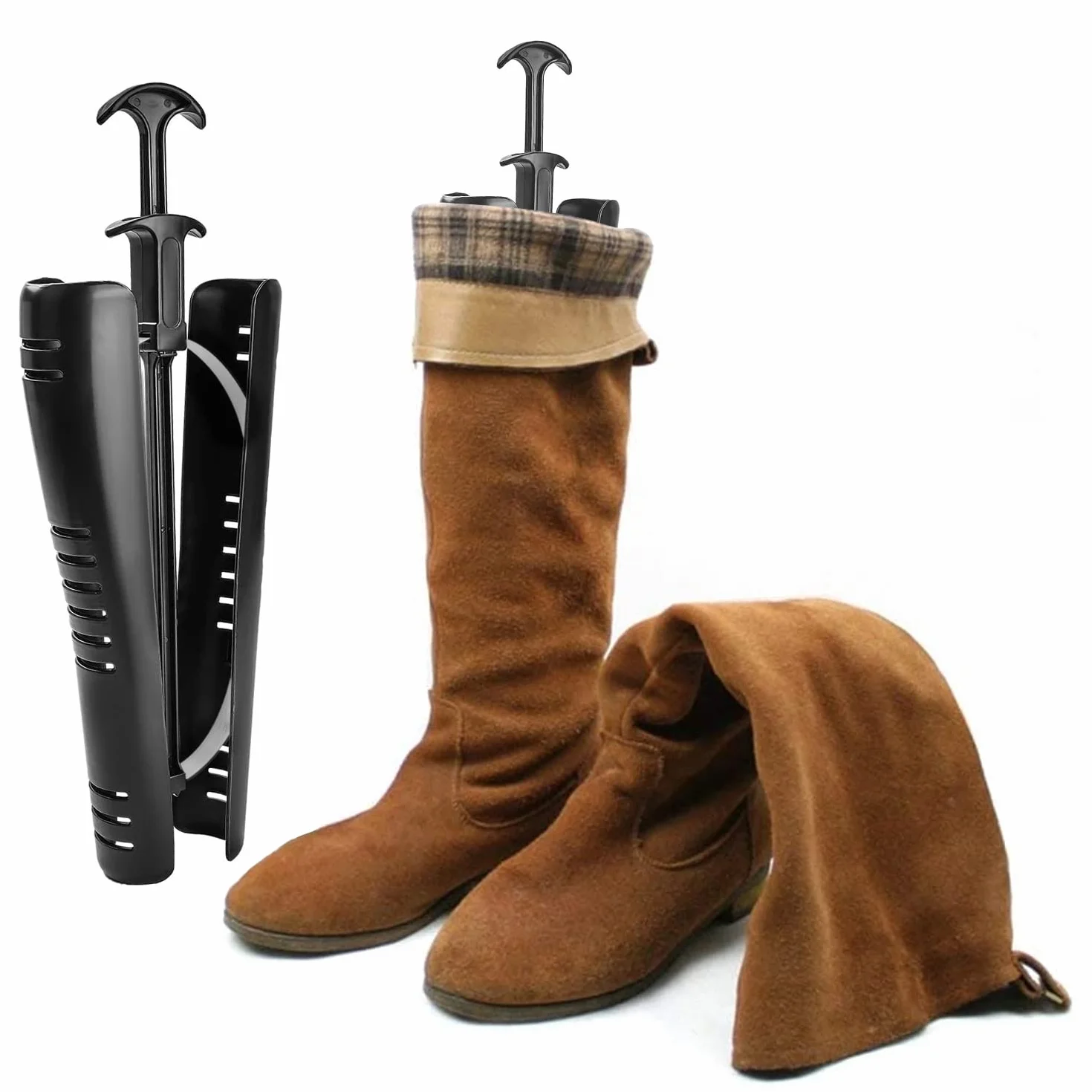 Tendistivali, 1 Paia Stivali Supporto Inserti di Forma Modellatore di stivali, Nero