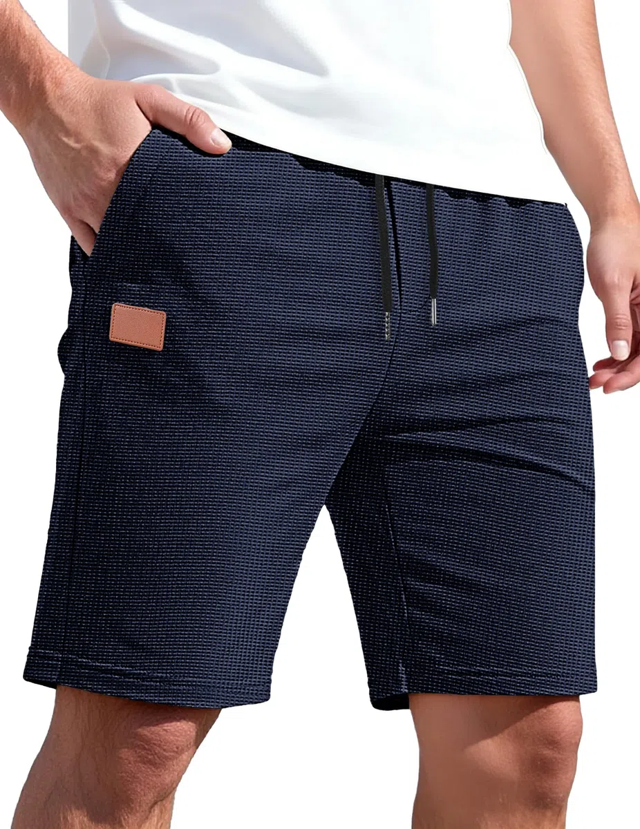 TARAINYA Pantaloncini Quadri Uomo Cotone Coulisse Estivi Causal Pantaloni Corti Uomo con Tasche