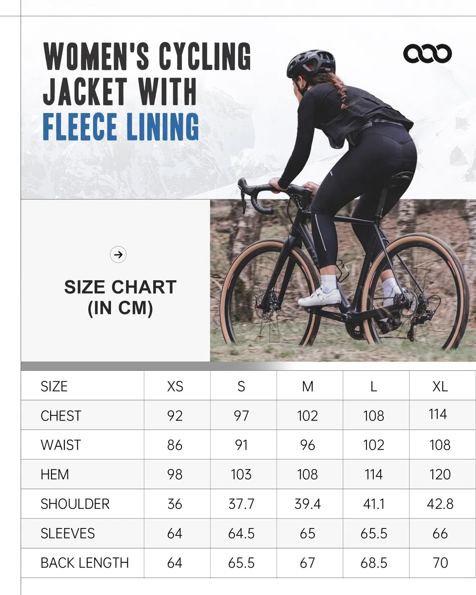 33,000ft Giacca da ciclismo da donna, impermeabile, in softshell, antivento, funzionale, foderata, in pile, riflettente, invernale, per ciclismo, corsa