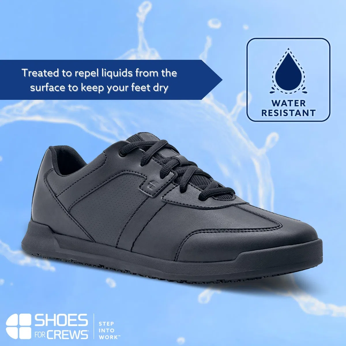 Shoes for Crews Scarpe da Lavoro Freestyle II – Comode, robuste Scarpe Professionali con Suola Antiscivolo, Pelle Morbida, Resistenti all'Acqua – da Uomo