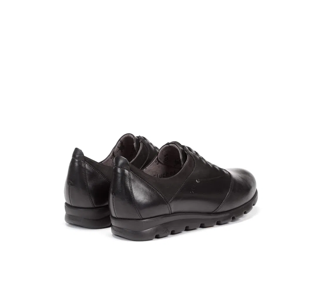 Fluchos F0354 Sugar Nobuck Negro Negro-STK- Susan