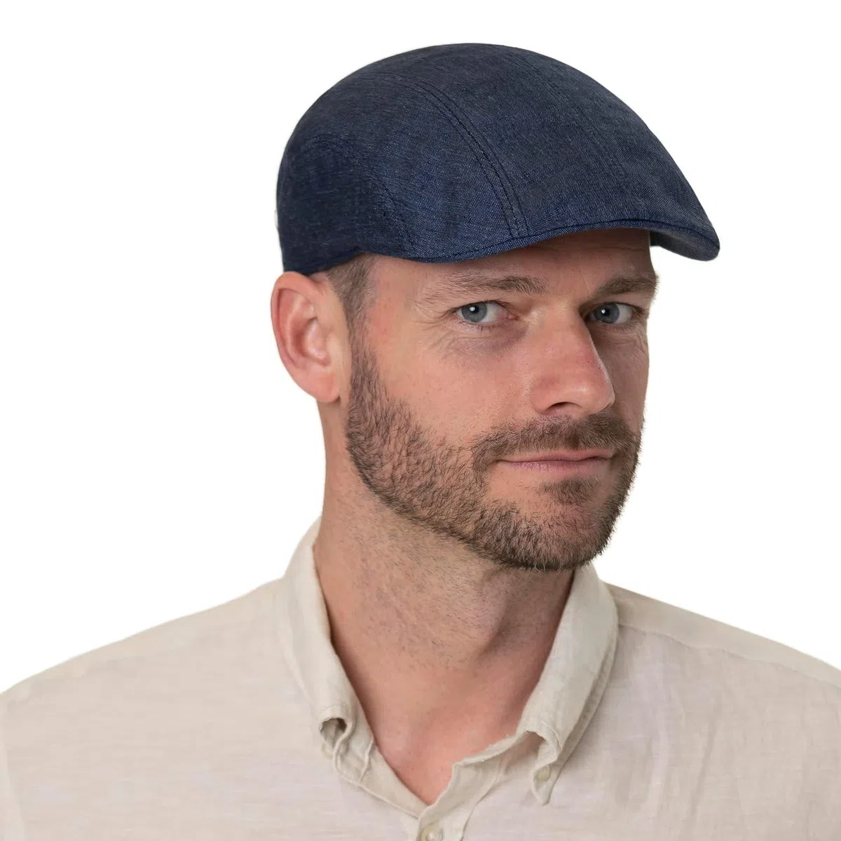 Stetson Coppola in Lino Madison Donna/Uomo - Berretto Cappello Piatto con Visiera, Fodera Estate Primavera/Estate