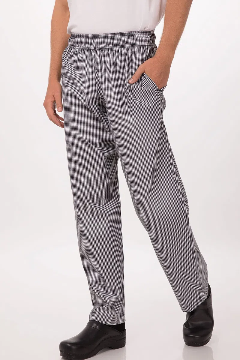 Chef Works Pantaloni da Cuoco da Uomo Essential Baggy Zip-Fly